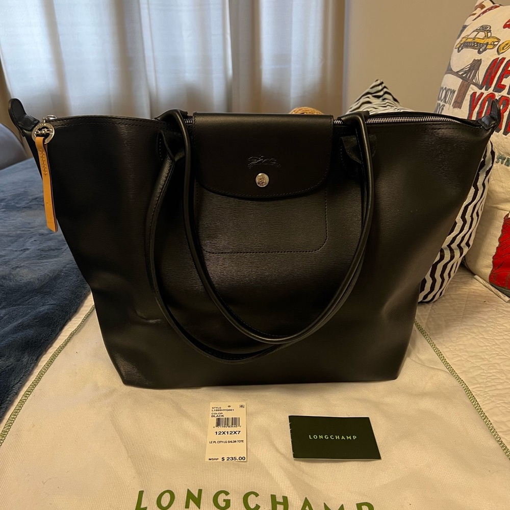 Longchamp LePliage Large Black Citi Tote